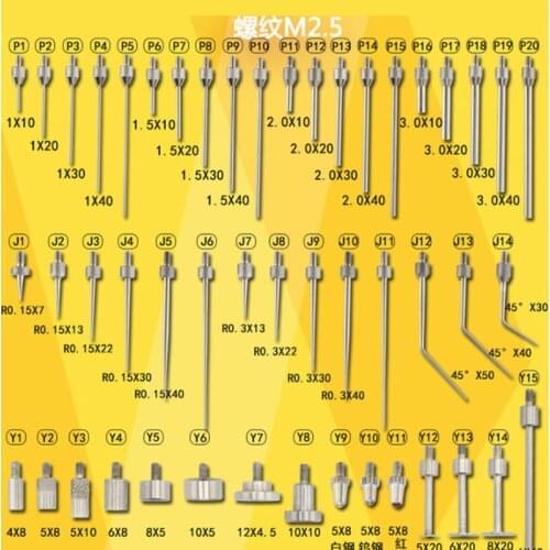 M2.5 Dial Indicator Contact Point Dial gauge Stylus Micrometer Head Measuring Probes Gauge 1pc