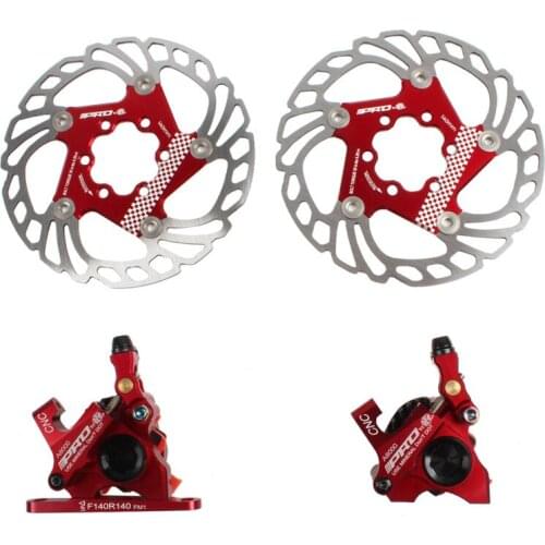 IIIPRO Mechanical Disc Brake Hydraulic Clamp Road Bicycle Ultralight Line Pulling Caliper 140mm Rotor Bike Parts