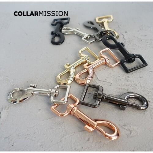 Metal buckle for bag cat dog leash 25mm webbing swivel snap hook for backpack keychain diy accessory durable hardness 5 colours