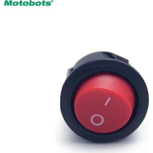 MOTOBOTS 50Pcs 2-Pin 16.5mm Dia Round Button 3A/250V 6A/125V Car/Auto/Boat Rocker SPST Switch ON/OFF #FD4700