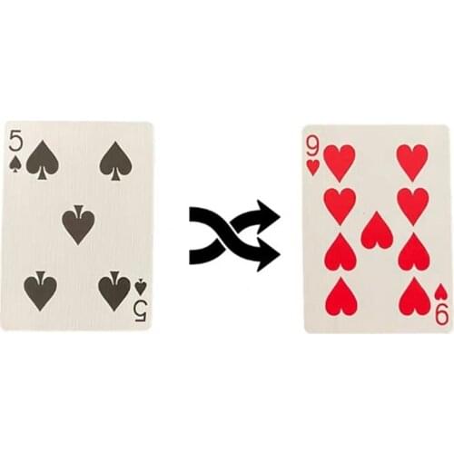 5 To 9 Hearts - Ultimate Moving Point Magic Tricks Moving Pips Poker Card Close Up Card Magic Gimmick Magia Toys Joke Props