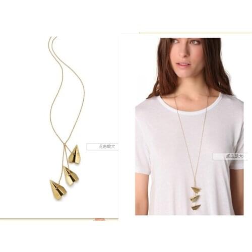 Fashion paper airplane woman jewelry necklace 3 options