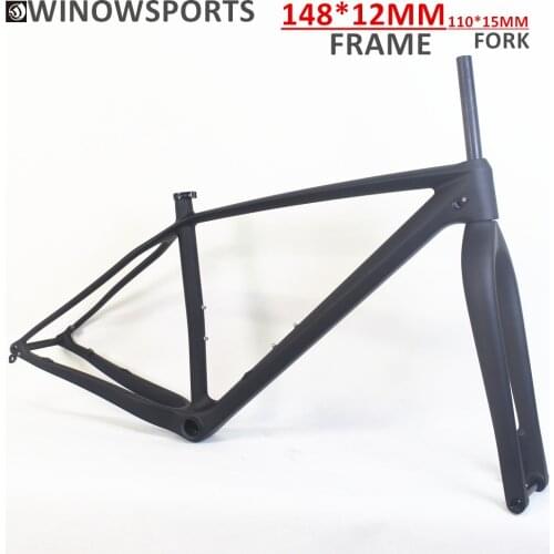 Winowsports new brand Fintowon carbon mtb frame 29er high quality moutain bike frame 148*12mm with 110*15mm mtb carbon fork