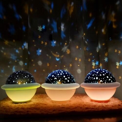 Projector Light UFO LED Night Lights Colorful Sky Star for Kids USB Charging Creative Project Lamp Party Bedroom Holiday Gift