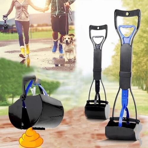 Outdoor Cleaner Waste Pick Up Convenient Animal Waste For Dog Supplies Pet Dog Cat Pooper Scooper Long Handle Jaw Poop Scoop