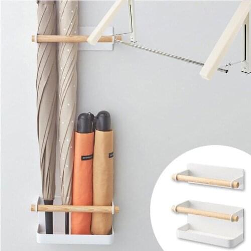 Clothes Hanger Umbrella stand Laundry Clothes Hanger Rack - Folding Racks Living Room Wall Mounted Clothes Storage Drying Rack