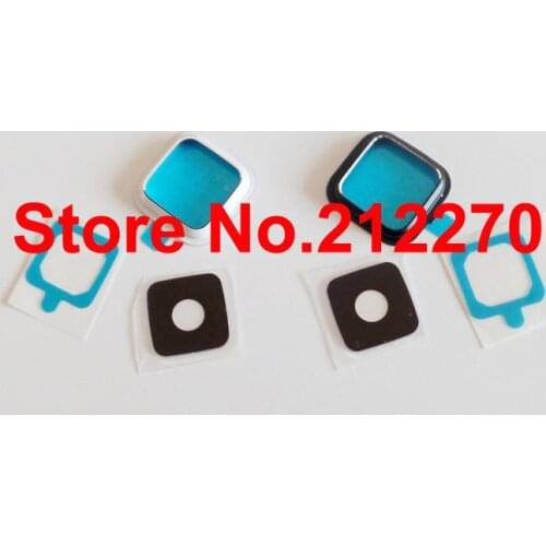 YUYOND 10set/lot Original New Camera Frame Holder and Glass Lens Cover For Samsung Galaxy Note 4 Black/White