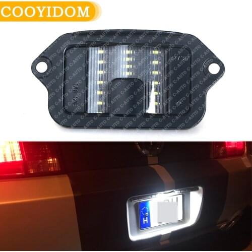 Rear Car LED License Plate Parking Lights For Ford Mustang 2005 2006 2007 2008 2009 Placement On Rear 12V 6000K Auto Parts