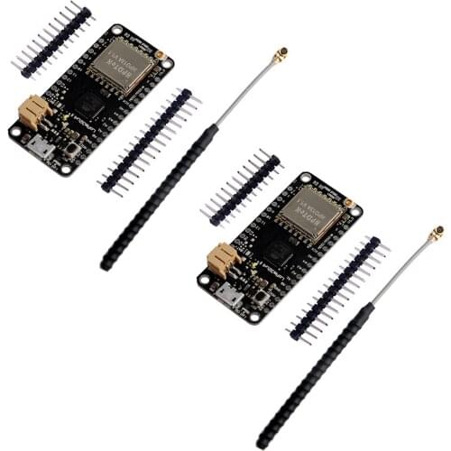 2Sets/lot LoRa32u4 II Lora Development Board Module IOT LiPo Atmega328 SX1276 HPD13 868MHz 915Mhz+GSM IPX IPEX 1.13 UF.L Antenna