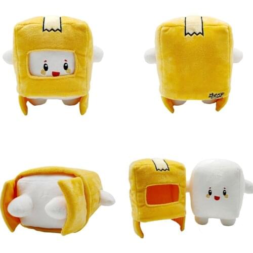 20cm Lankybox Plush Toys Box Kitty Stuffed Dolls Removable Cartoon Cat Doll Toys The Carton Villain Turns Into A Cat Pillow Toy