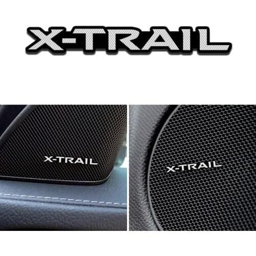 4pcs 3D speaker stereo speaker aluminum badge emblem Sticker for Nissan X-Trail Qashqai Murano Teana Car Accessories Styling