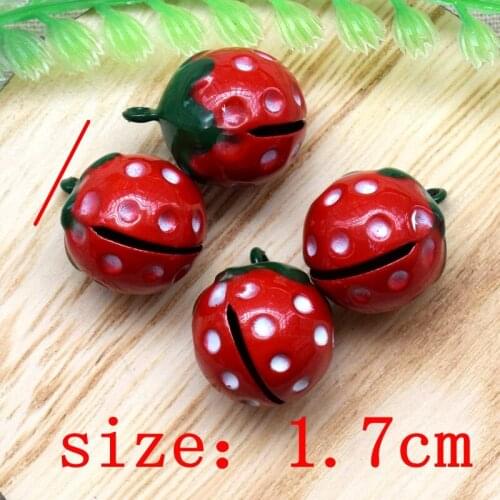 50 PCS/lots of diy small lovely strawberry new income 22*16MM Children dance the bell / Pet bell 011003007