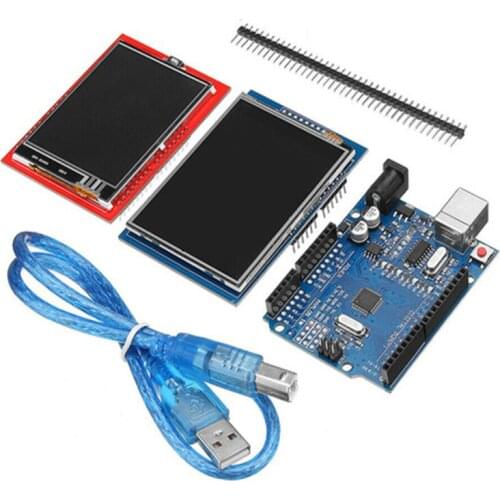 UNO R3 Improved Version+ 2.8TFT LCD+ 2.4TFT Touch Screen Display Kit For Arduino