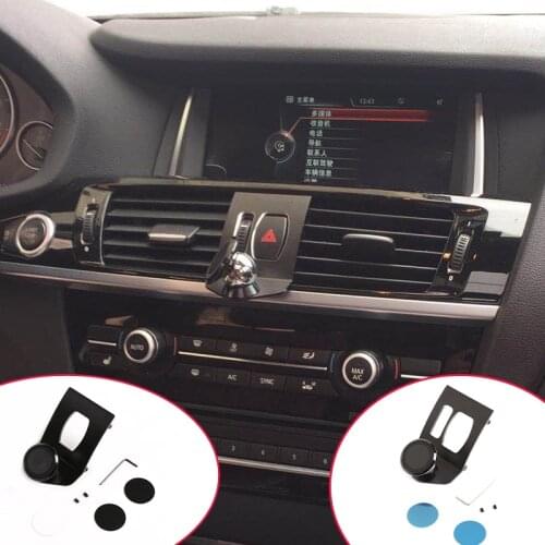 3 Colors Aluminum alloy Mobile Phone Holder avigation Bracket Car Accessories Interior For BMW X3 X4 F25 F26 2010-2016