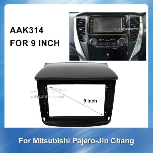 Car Fascia Frame Panel Dashboard Trim Kit radio for Mitsubishi Pajero jingchang Install Dash Bezel Trim Kit OEM style No gap