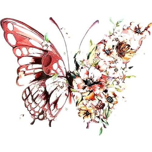 Biker Patches for clothing Butterfly Art Picture Stickers Iron On Patch Transfer Strange Things Diy Clothes Painting Street Icon