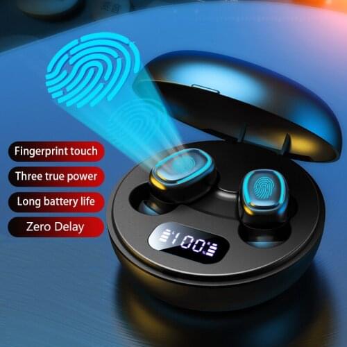 Wireless Earphone Bluetooth 5.0 Headphone LED Display Sport Waterproof Earbuds with Microphones Touch Control HiFi Headsets