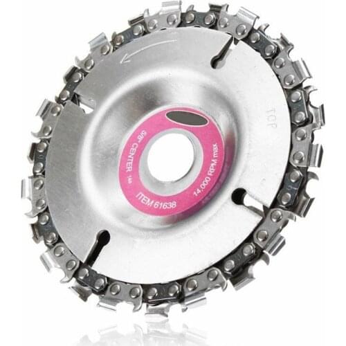Woodworking Cutting Blade Wood Slotted Saw Blade Angle Grinder Carbide Wood Carving Disk Grinder Disc Chain