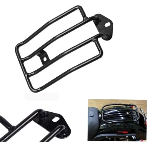 Black Motorcycle Rear Single Seat Luggage Rack Holder Rack For Harley Sportster Iron XL 883 1200 2004-2019 2018 2017 2016 2015
