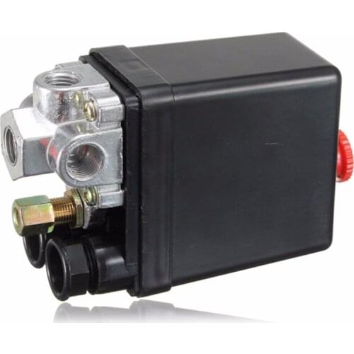 90-120 PSI Air Compressor Parts Pneumatic Switch Valve Air Pump Automatic Switch Pressure Controller 12 Bar 20A 220V 4 Port