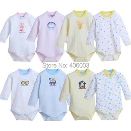 Kids Baby Long Sleeve Romper Baby Toddle Winter Cotton Clothes