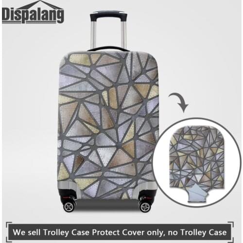 Dispalang Unique Design Luggage Protective Cover Metal pattern Travel Luggage Cover For 18-30 Inch Suitcase Luggage Accessories