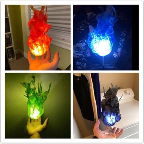 Halloween Floating Fireball Lights Electric Stimulation Flame Lamp Halloween Fireball Decoration Prop Kids Home Party Decor