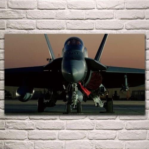 FA-18 Hornet aircraft military base artwork fabric poster living room home wall decorative canvas silk art print KJ817