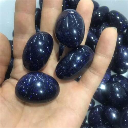 Crystal stone Blue sandstone crystal carved nine-tailed fox pendant Healing Energy Gem Pendant Accessories for Jewelry making