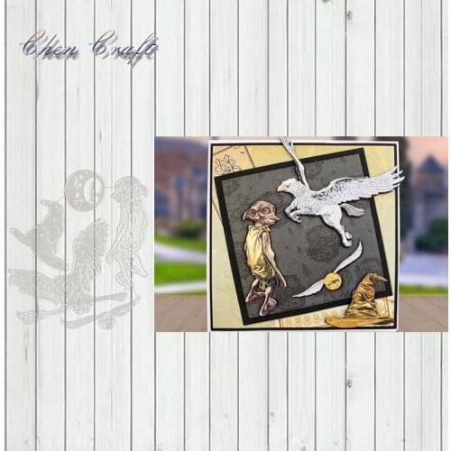 Metal Cutting Dies Bird Magic Hat Background Scrapbooking Paper Craft Punch Knife Embossing Art Cutter Dies