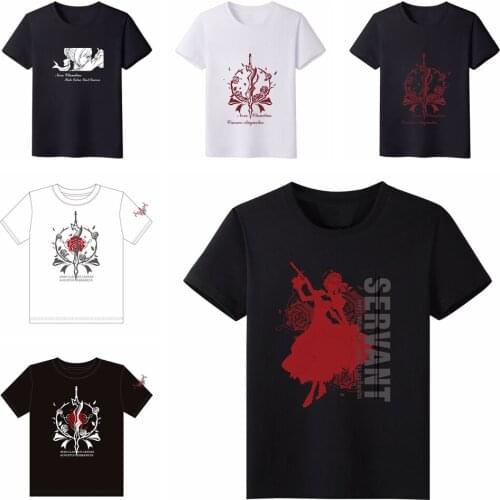 MGFHOME Anime JK Fate EXTRA Last Encore Red Saber Nero Claudius Caesar T-Shirt Cosplay Tops Tee Shirts Women Men t shirt Casual