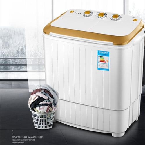 Double barrel mini washing machine small semi-automatic elution machine