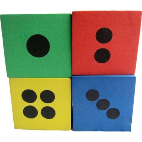 Foam Foam Dice Set - 24 Pack of Assorted Colorful Big Square Blocks - Perfect for Building Blocks, Educational Toys, Math Party