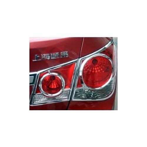 Higher star ABS Chrome 4pcs car taillight decoration trim,rear light cover,rear lamp cover for Chevrolet Cruze 2009-2012