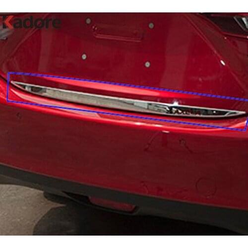 Rear Trunk Lid Cover Trim For Mazda 3 Axela 2014 2015 2016 Stainless Steel Tailgate Decoration Strip Car Styling Accessories