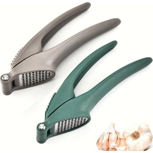 Gray&Green Garlic Press Kitchen Tools Multifunction Manual Pound Squeezer Quality Home Use Accessories Gift 2021 Hot Handmade