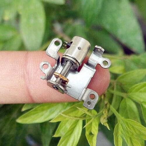 6.5MM Stepper Motor Micro Stepping Motor With Slider 2 Phase 4 Wire Stepper Motor 3V-5V Screw Precision Metal Slide Table DIY