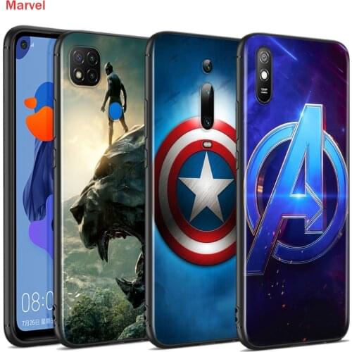 Silicone Cover Avengers Captain America For Xiaomi Redmi 9T 9 9C 9A 9AT 9i 8 8A 7 6 Pro 7A 6A 5 5A 4X Plus Phone Case