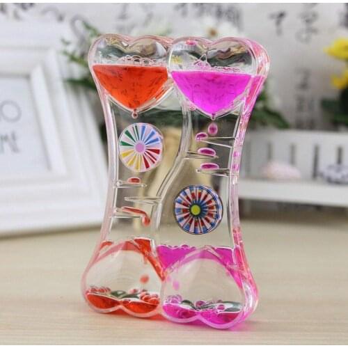 Water Motion Liquid Bubble Timer Calming Sensory Fidget And Oil Drip Drip Relaxation Desk Toy Therapeutic Focus Game
