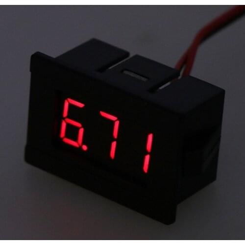DC 2 Wires 4.5-30V Mini LED Digital Display Voltmeter Volt Voltage Panel Meter
