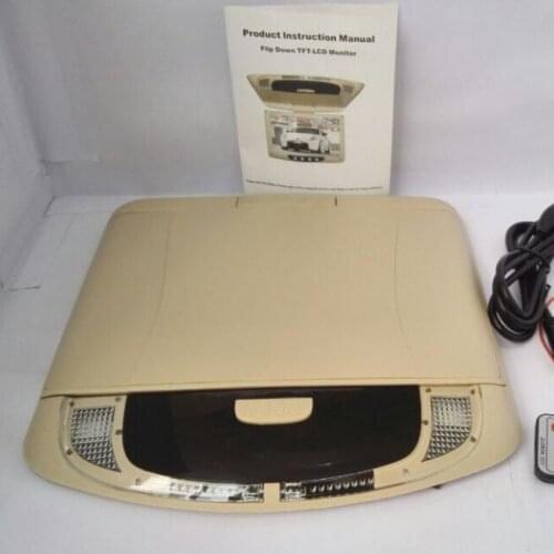 High Quality 9 Inch TFT Color Car lcd Monitor flip down roof mounted super slim LCD Monitor
