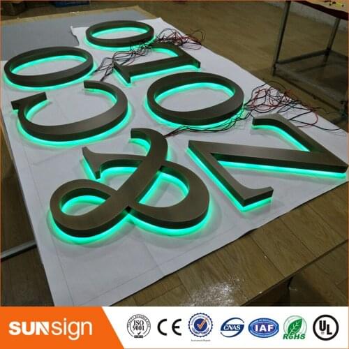 Factoy Outlet Outdoor fine workmanship stainless steel letters sign
