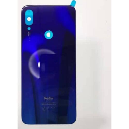 100% Original Glass Battery Back Cover with glue CE logo For Xiaomi Redmi note 7 Panel Rear Door Housing Case with adhesive