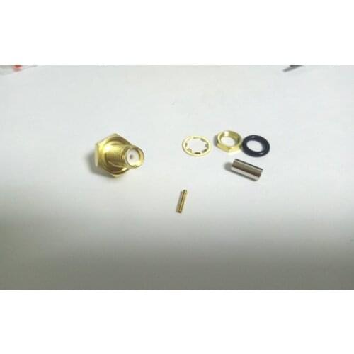 1000PCS lot SMA female jack bulkhead waterproof crimp for RG316 LMR100 RG174 connectors New