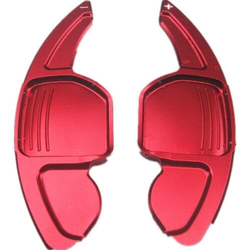 2PCS For AUDI A3 S3 A4 S4 B8 A5 S5 A6 S6 A8 R8 Q5 Q7 TT DSG Car Steering Wheel Extension Shifters Shift Aluminum Shift Padd