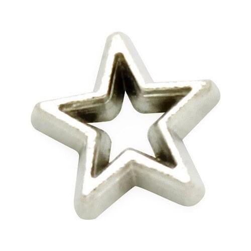 20Pcs/Lot Hollow Star Alloy Floating Charms Hand-made DIY for Glass Lockets