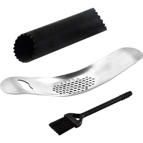 3 Pcs/set Garlic Press Kitchen Garlic Crusher Mincer Stainless Steel Rocker Press Kitchen Gadget
