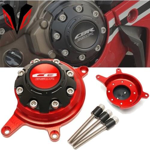 LOGO 'cb650r' Motorcycle Aluminum Engine Guard Shaft Protective Cover For Honda CB650R CB 650R 2018 2019 2020 2021