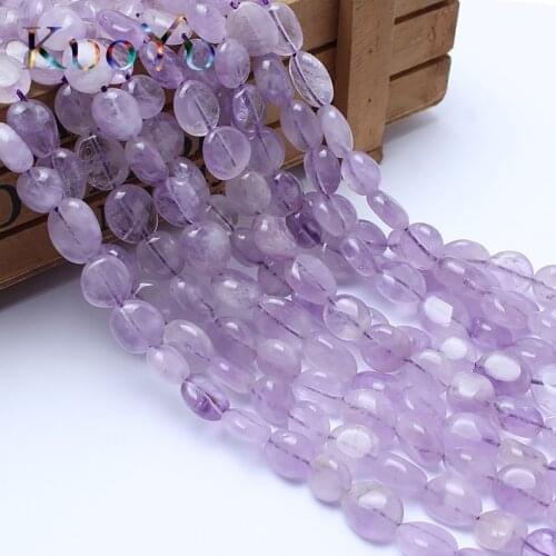 8-10mm Irregular Natural Light Purple Crystal Stone Beads For Jewelry Making 15inch Natural Amethysts Beads Making Diy Bracelets