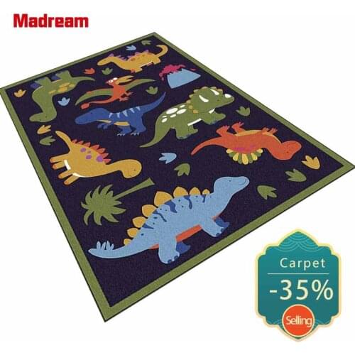Living Room Decor Area Rug Cute Cartoon Pattern Children Room Carpet Modern Design Bedroom Bedside Mats Baby Crawling Blanket